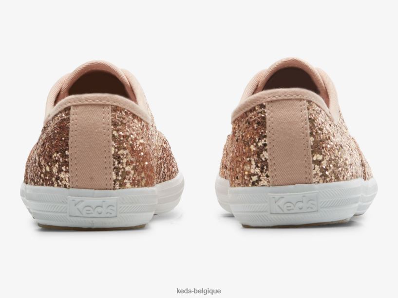 Keds femmes sneaker de célébration à paillettes Champion 8PV40P106 or rose