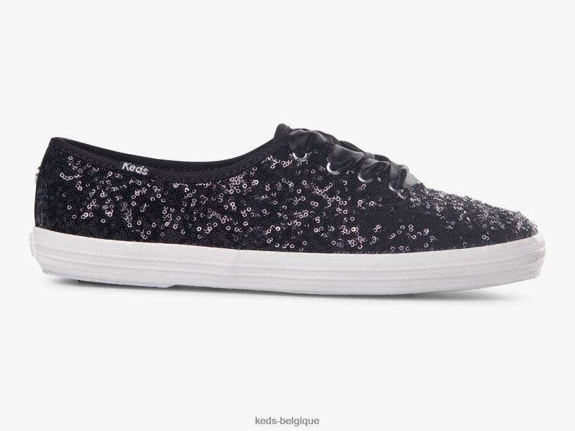 Keds femmes sneaker de célébration à paillettes Champion 8PV40P187 noir