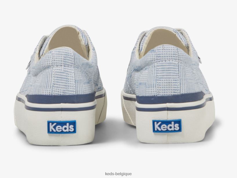 Keds femmes sneaker en toile hachurée Jump Kick Duo 8PV40P157 bleu