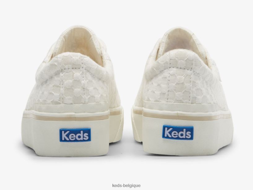 Keds femmes sneaker à œillets Jump Kick Duo Dot 8PV40P151 Blanc comme neige