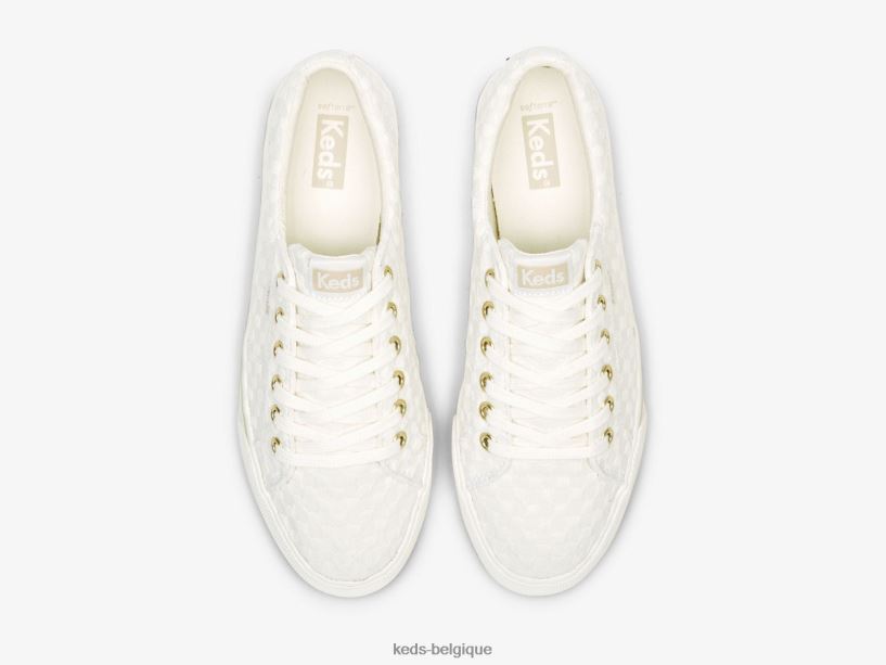 Keds femmes sneaker à œillets Jump Kick Duo Dot 8PV40P151 Blanc comme neige