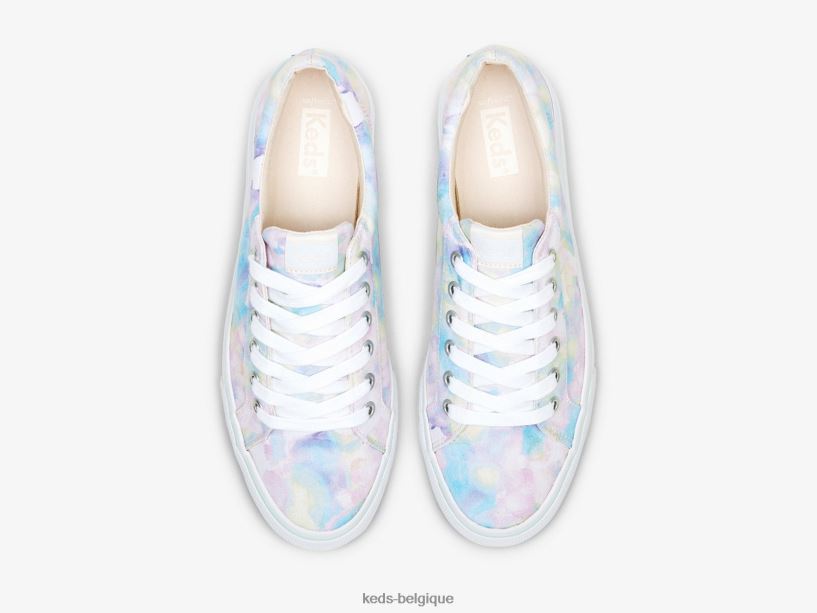 Keds femmes sneaker à imprimé floral abstrait en toile Jump Kick 8PV40P169 rose