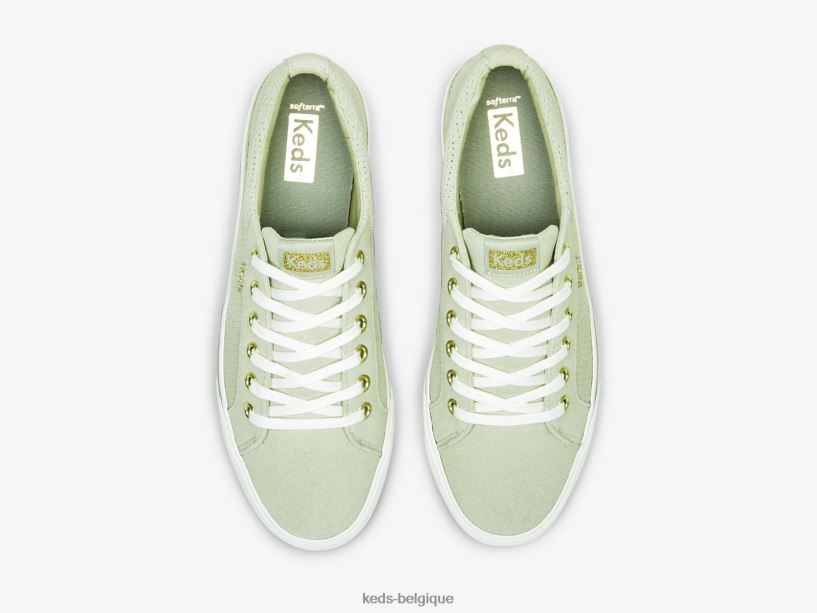 Keds femmes sneaker jump kick duo en daim perf 8PV40P195 gris