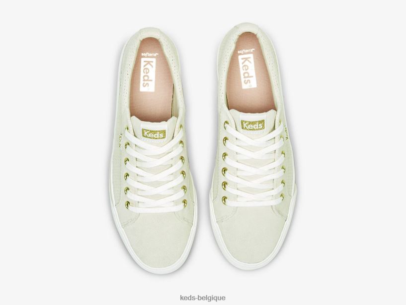 Keds femmes sneaker jump kick duo en daim perf 8PV40P196 rose clair