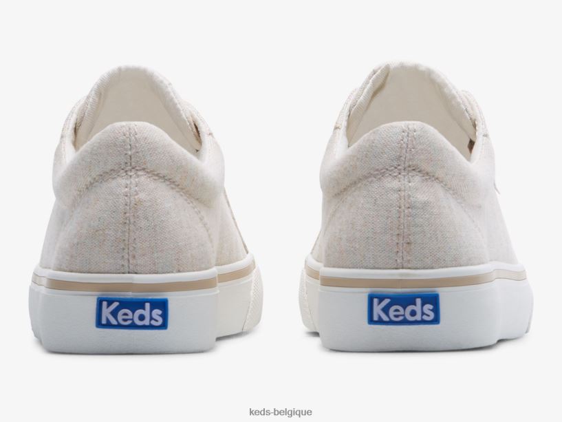 Keds femmes sneaker jump kick en lin moucheté 8PV40P204 gruau