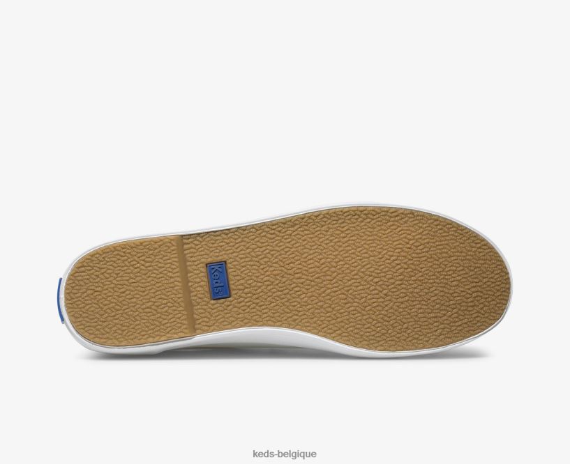 Keds femmes sneaker kickstart en cuir 8PV40P91 blanc bleu