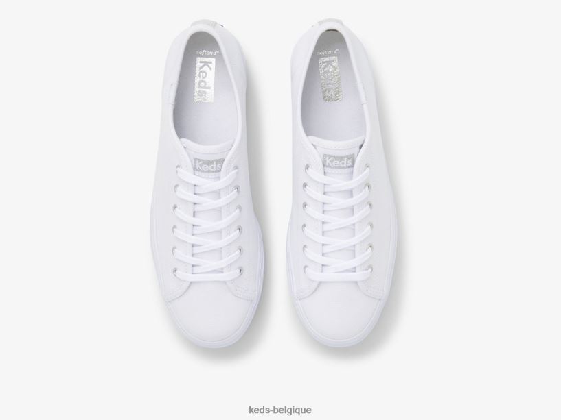 Keds femmes sneaker triple en toile 8PV40P89 blanc