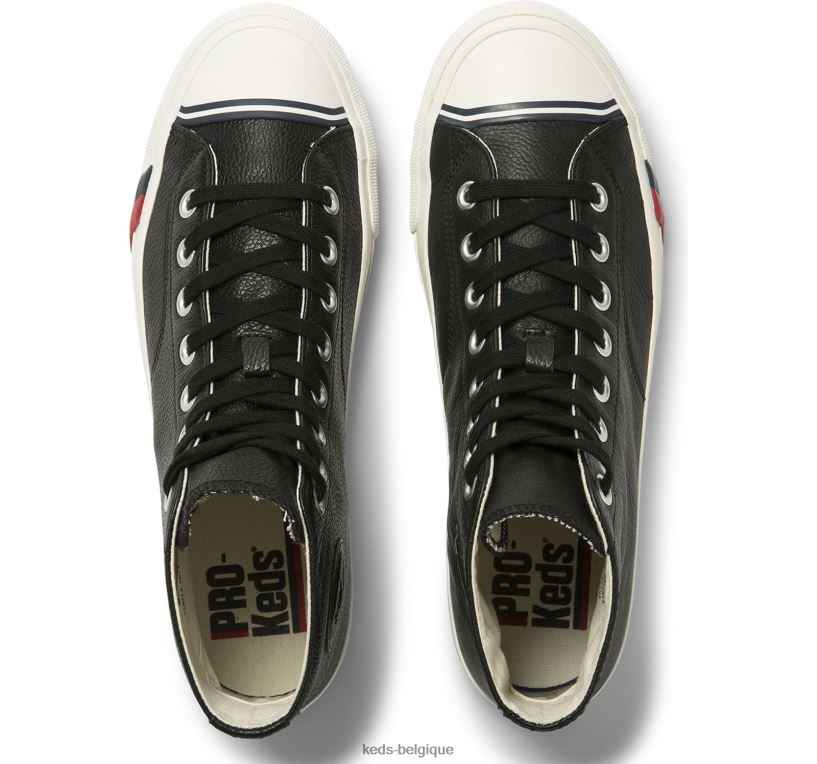 Keds unisexe sneaker royal en cuir 8PV40P142 noir