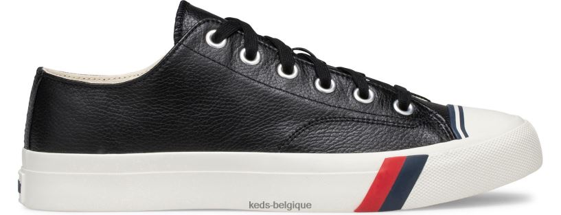 Keds unisexe sneaker royal lo classique en cuir 8PV40P135 noir