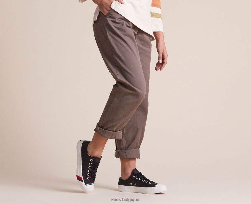 Keds unisexe sneaker royal lo classique en cuir 8PV40P135 noir