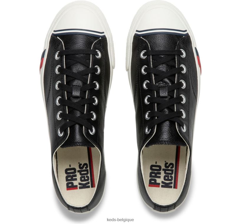 Keds unisexe sneaker royal lo classique en cuir 8PV40P135 noir