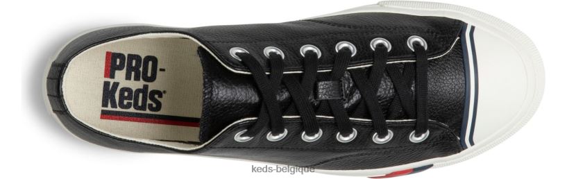 Keds unisexe sneaker royal lo classique en cuir 8PV40P135 noir