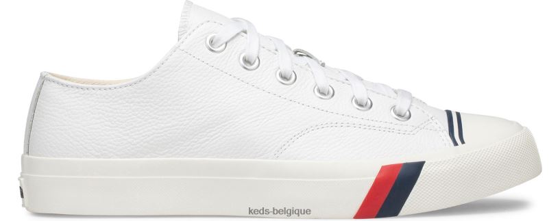 Keds unisexe sneaker royal lo classique en cuir 8PV40P136 blanc
