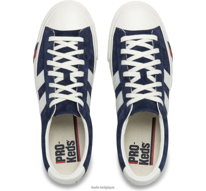 Keds unisexe sneaker royal plus en daim 8PV40P139 marine