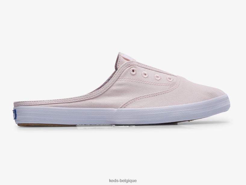 Keds femmes Moxie Mule - Baskets à enfiler en sergé délavé 8PV40P53 rose clair