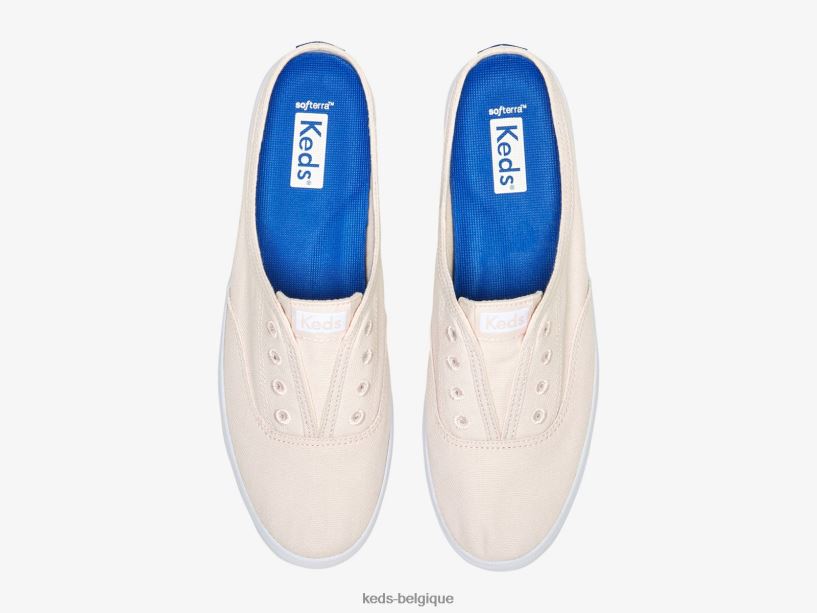 Keds femmes Moxie Mule - Baskets à enfiler en sergé délavé 8PV40P53 rose clair