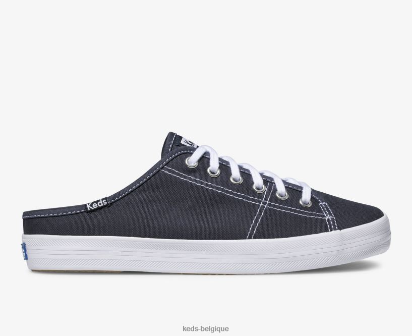 Keds femmes sneaker à enfiler en toile mule kickstart 8PV40P12 marine