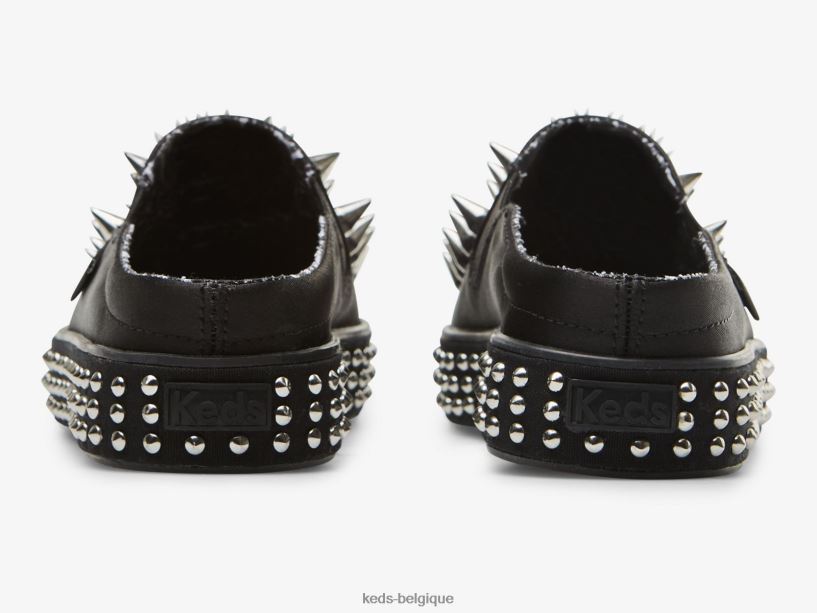 Keds x Maisie Wilen femmes sneaker à enfiler à clous et mules Kickback 8PV40P56 noir