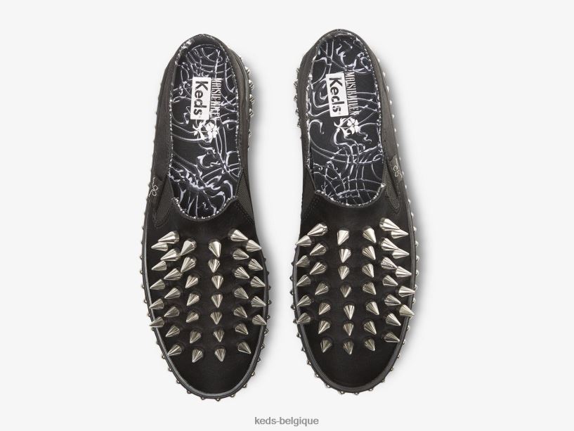 Keds x Maisie Wilen femmes sneaker à enfiler à clous et mules Kickback 8PV40P56 noir